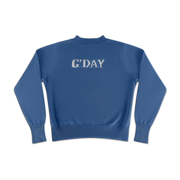 G'day Knit Sweater Blue