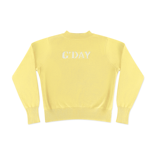 G'day Knit Sweater Lemon